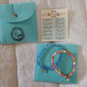 Colorful Beaded T Jazelle Bracelet Set